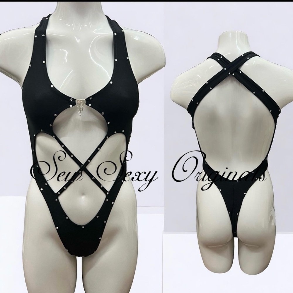 Exotic Dancer Dancewear Stripper Wear Bodysuit